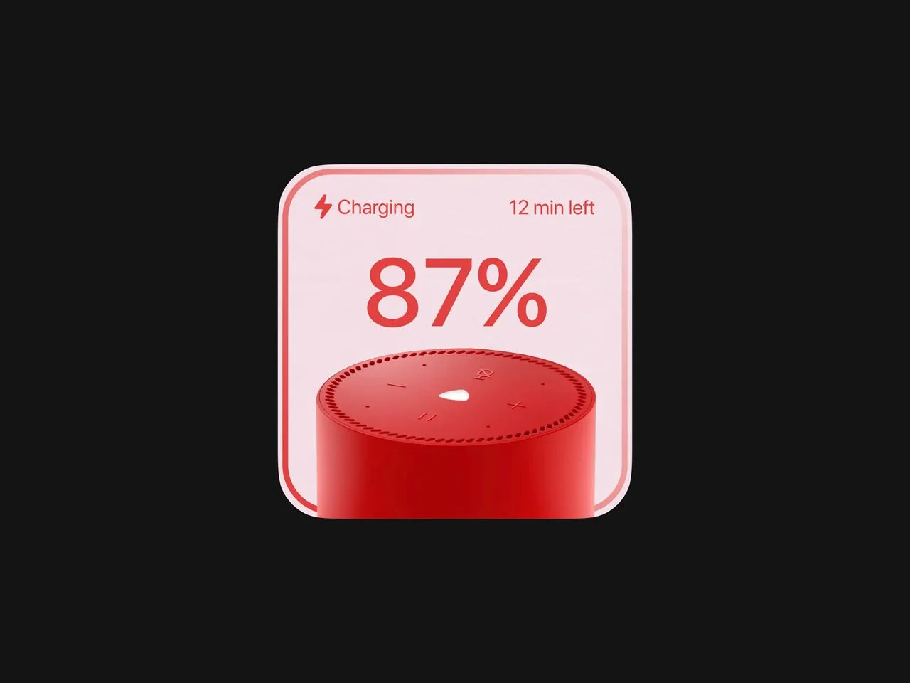 Smart Device Charging Widget UI
