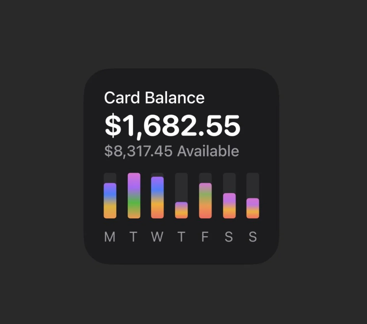 Card Balance Widget