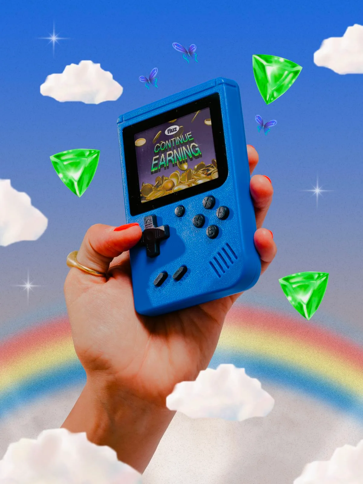 Fluz – Retro Gaming Brand Campaign
