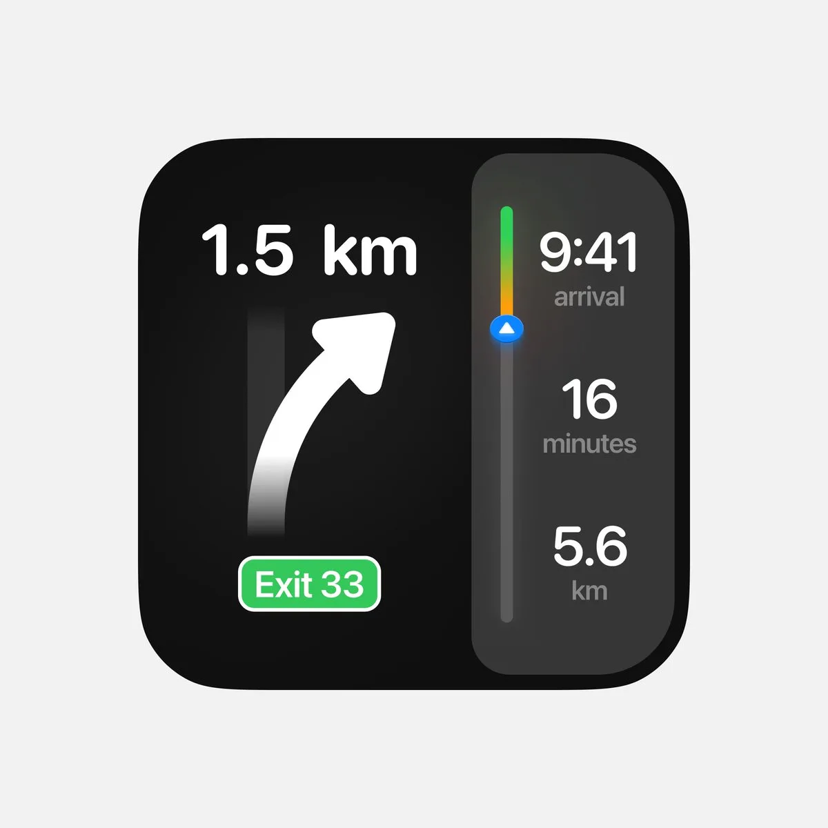 Maps Navigation Widget UI