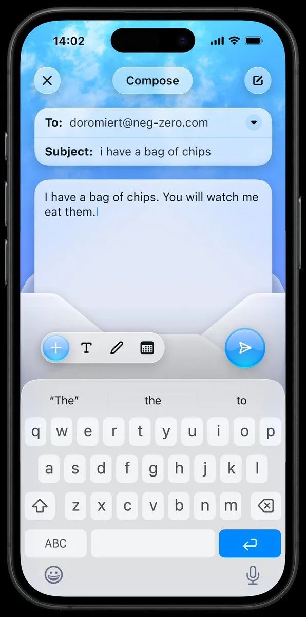 Email Compose Screen