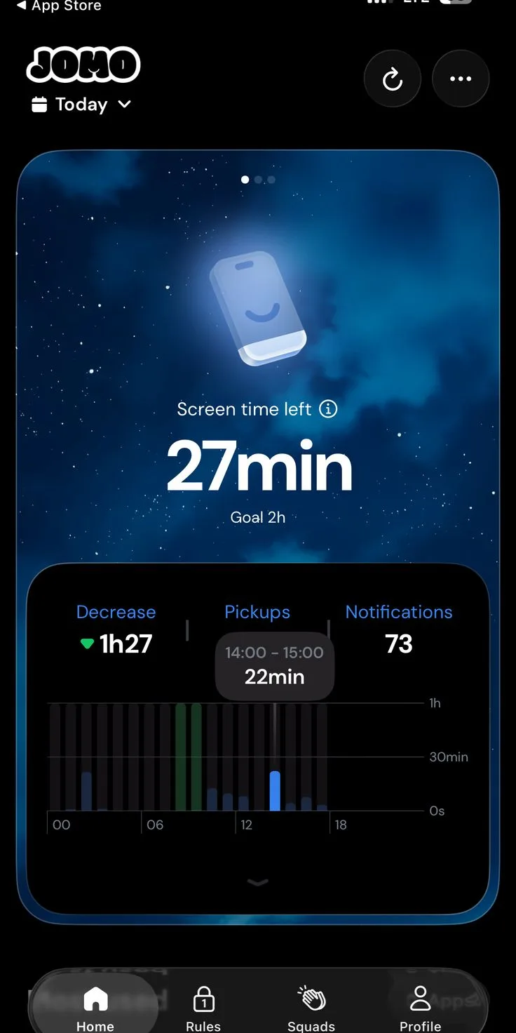 JOMO Screen Time Tracker