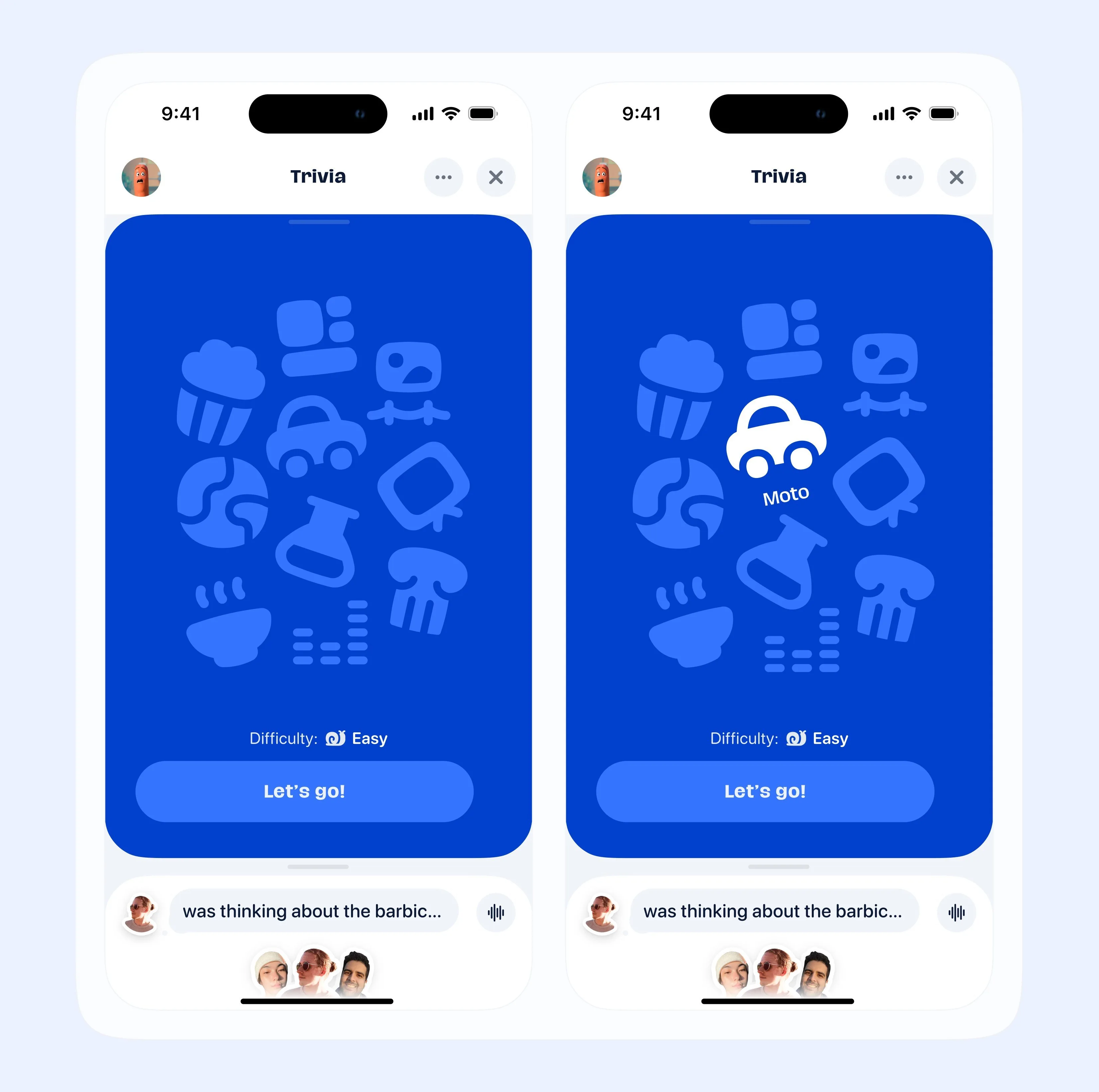 Trivia Game Screen