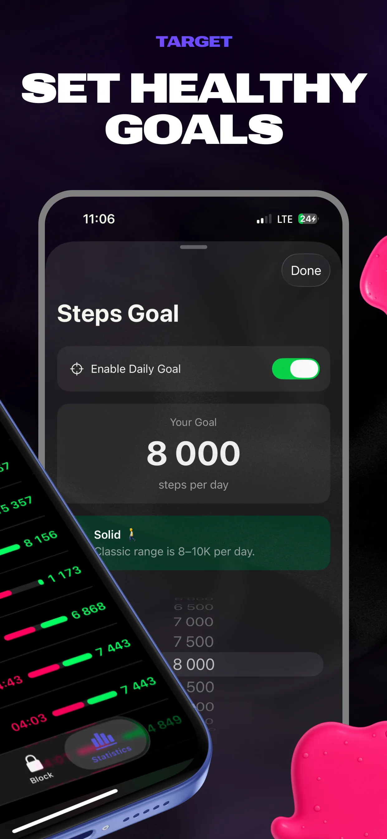 Pedometer vs Screen Time — screenshot 5