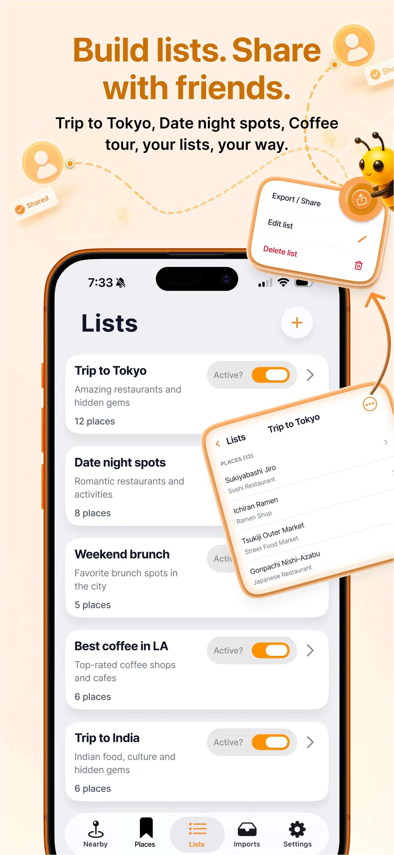 Bee: Nearby Place Reminder App — screenshot 5