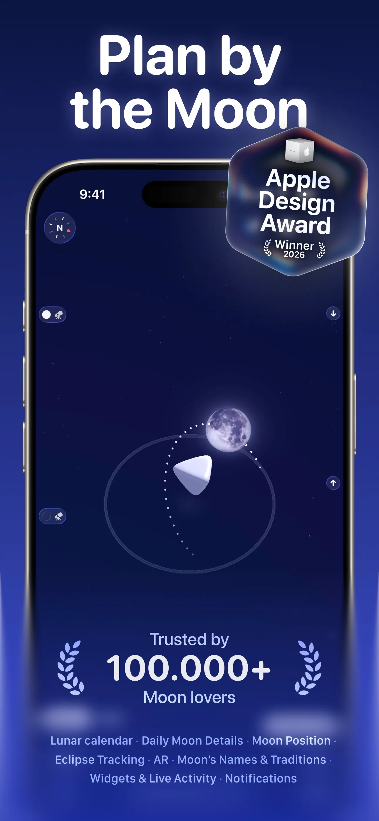 Moonlitt: Moon Phase Tracker — screenshot 1
