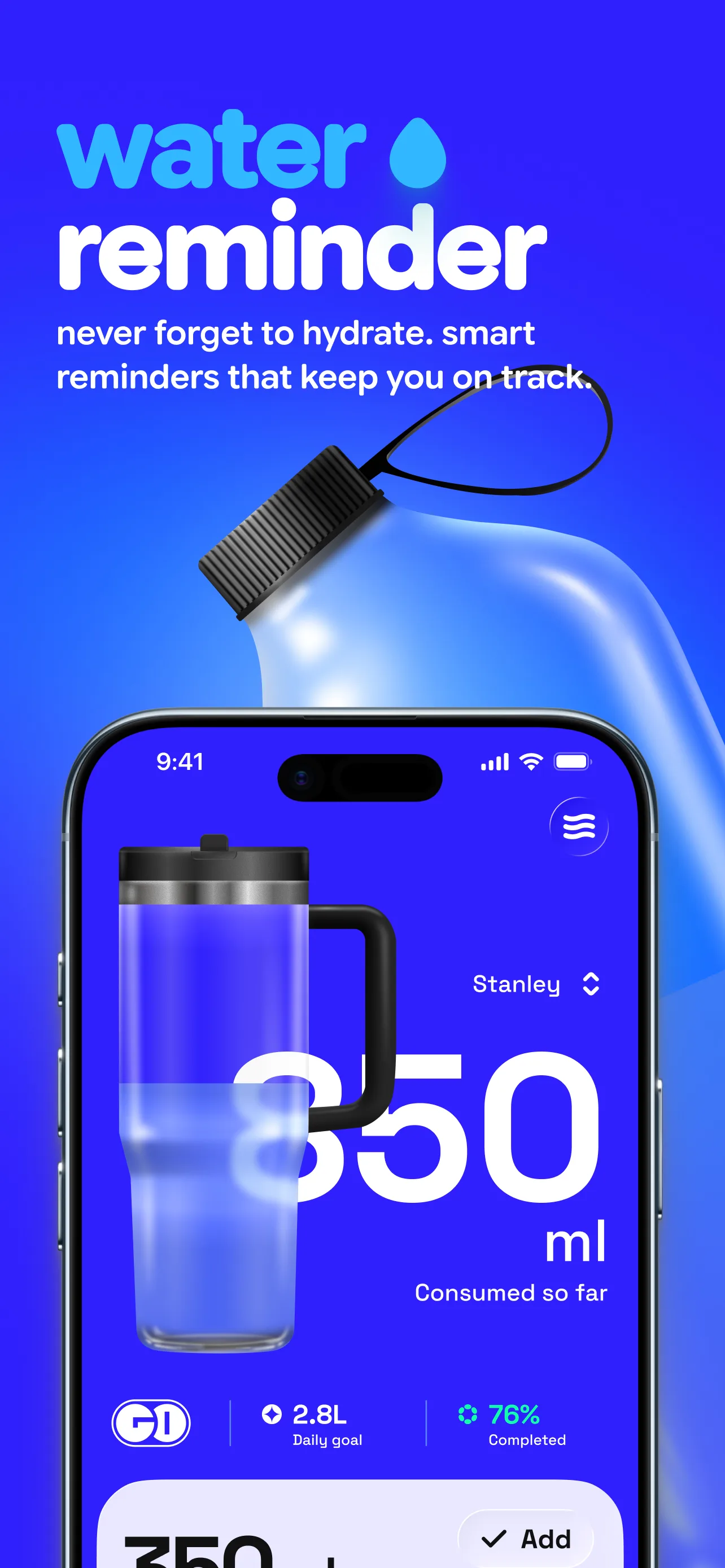 GO Club: Steps + Water — screenshot 5