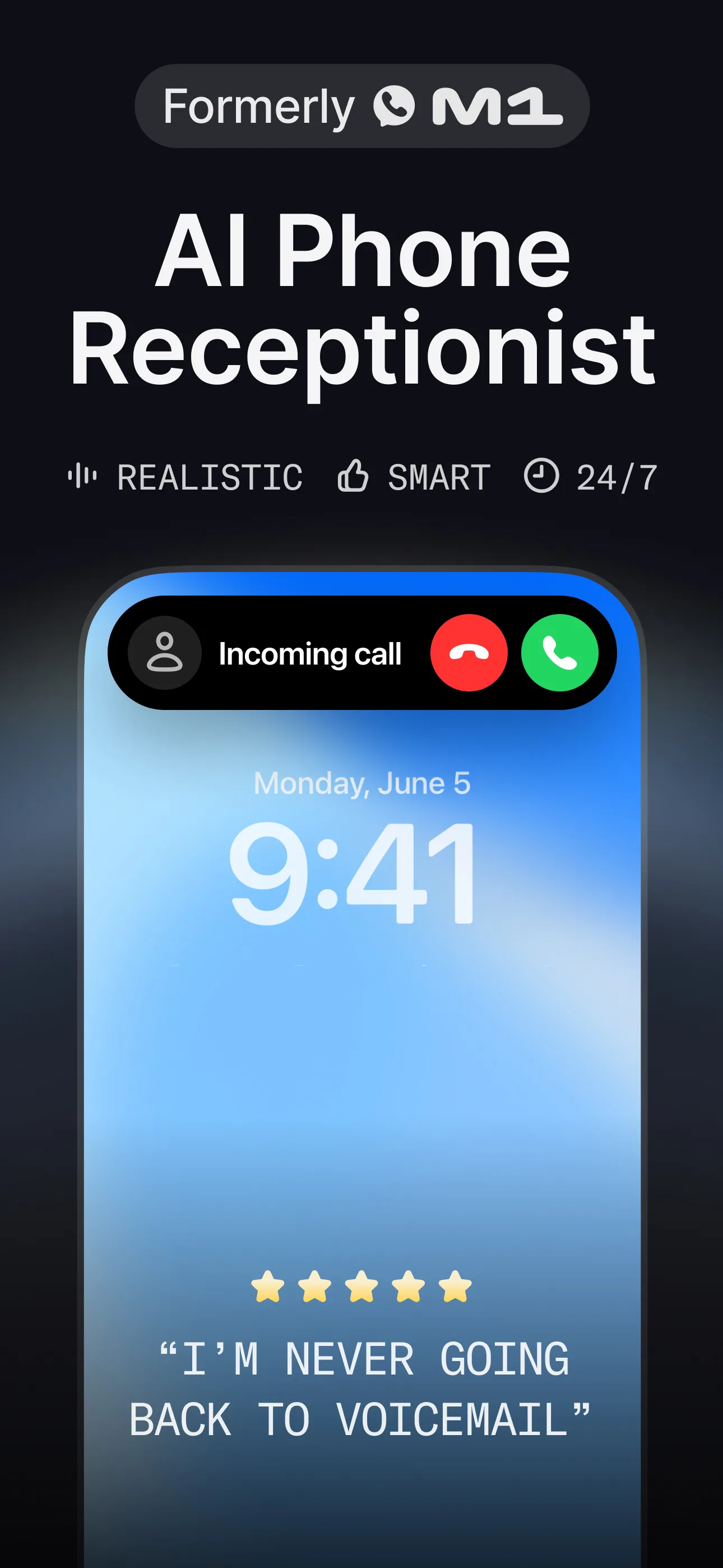 Beside (M1): AI Receptionist — screenshot 1