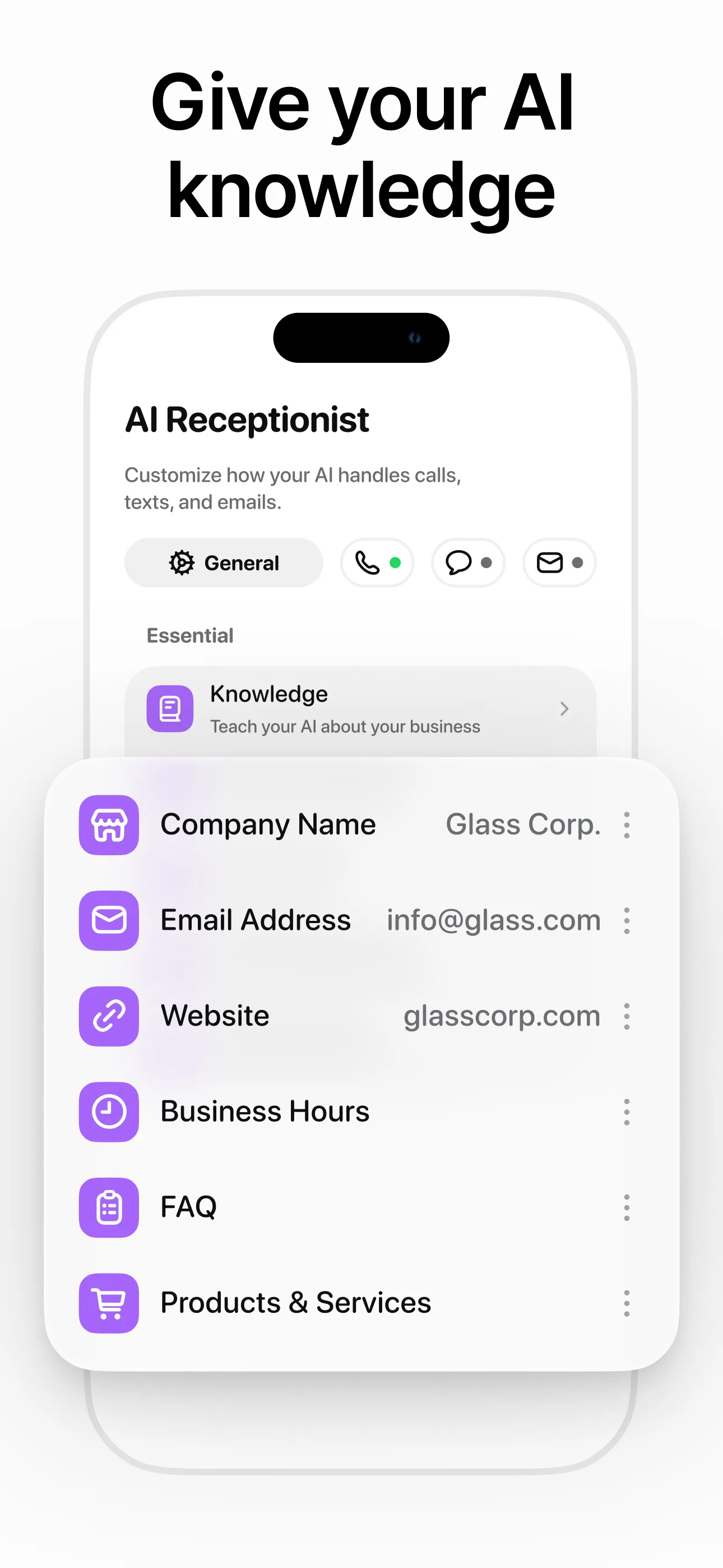 Beside (M1): AI Receptionist — screenshot 4