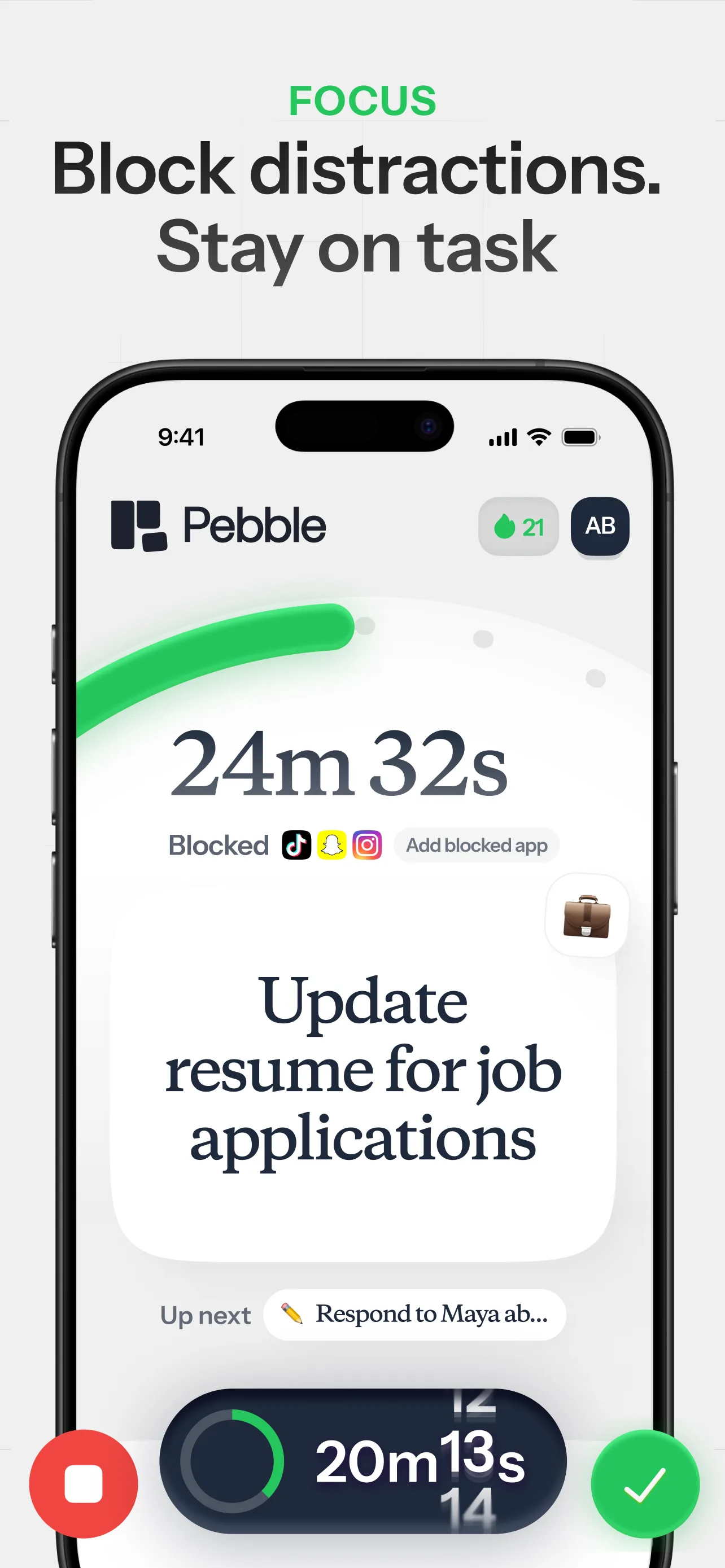 Pebble AI: To-Do & Focus — screenshot 4