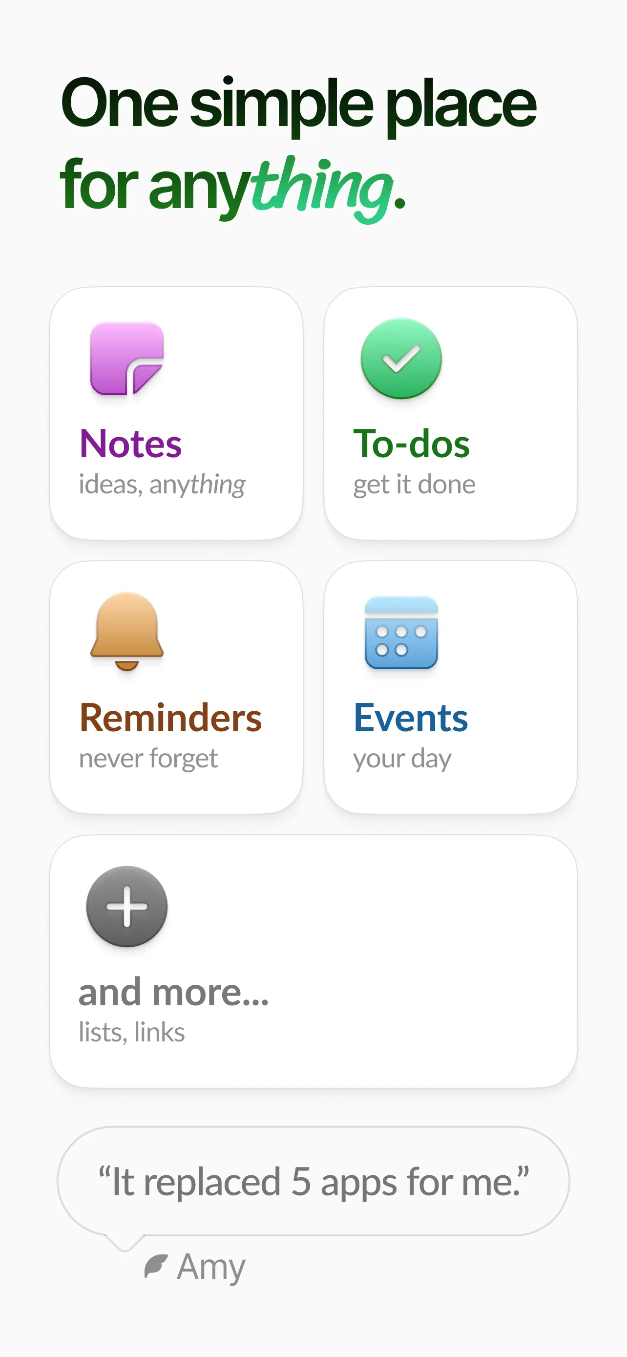 Twos: Quick Notes & Lists — screenshot 2