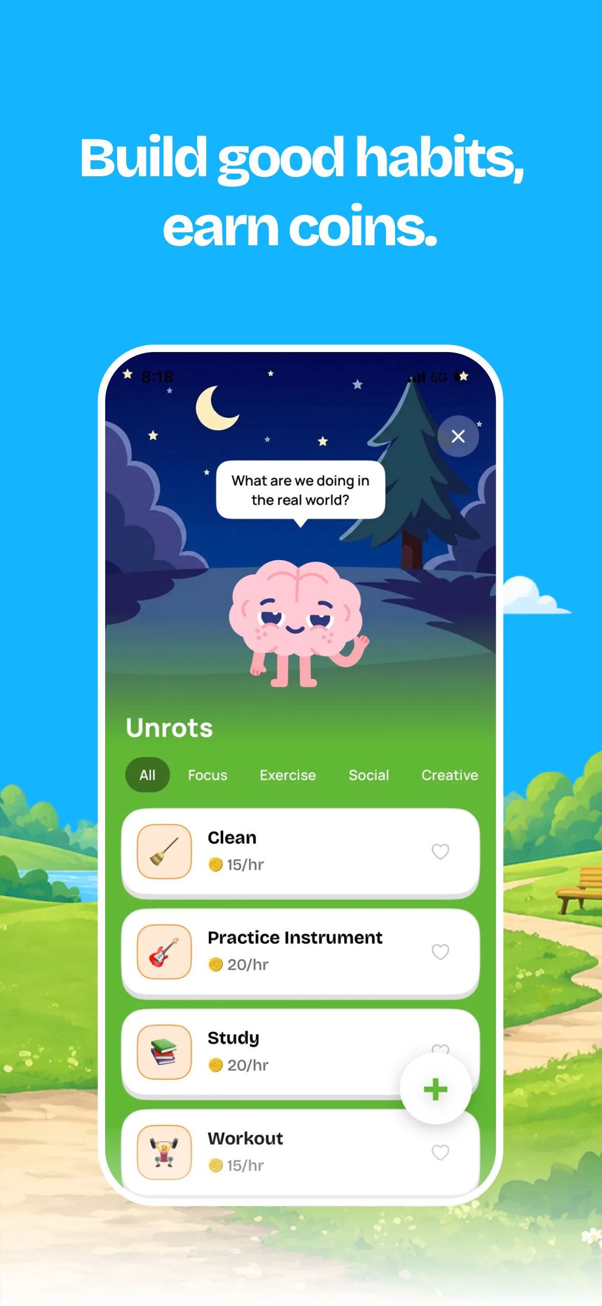 Unrot: Earn your Screen Time — screenshot 2