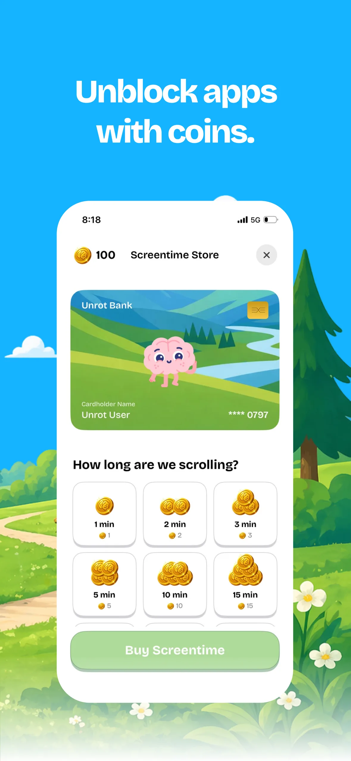 Unrot: Earn your Screen Time — screenshot 3