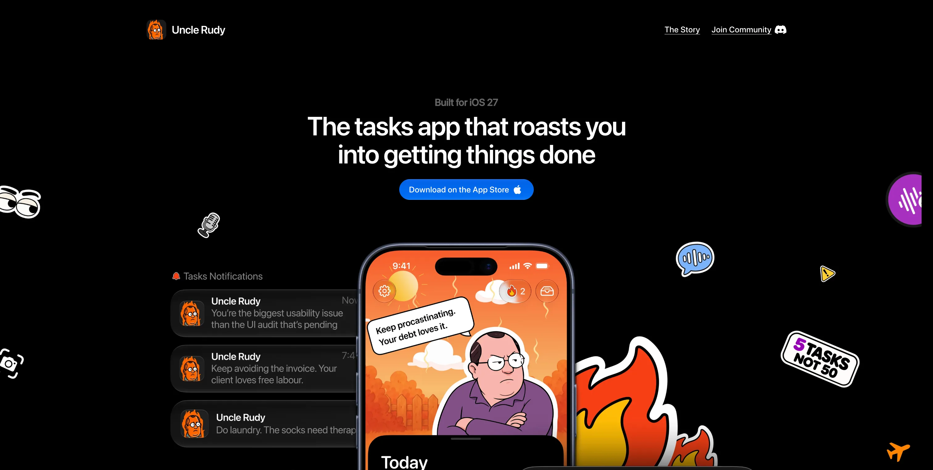 Task App with Humorous Notifications