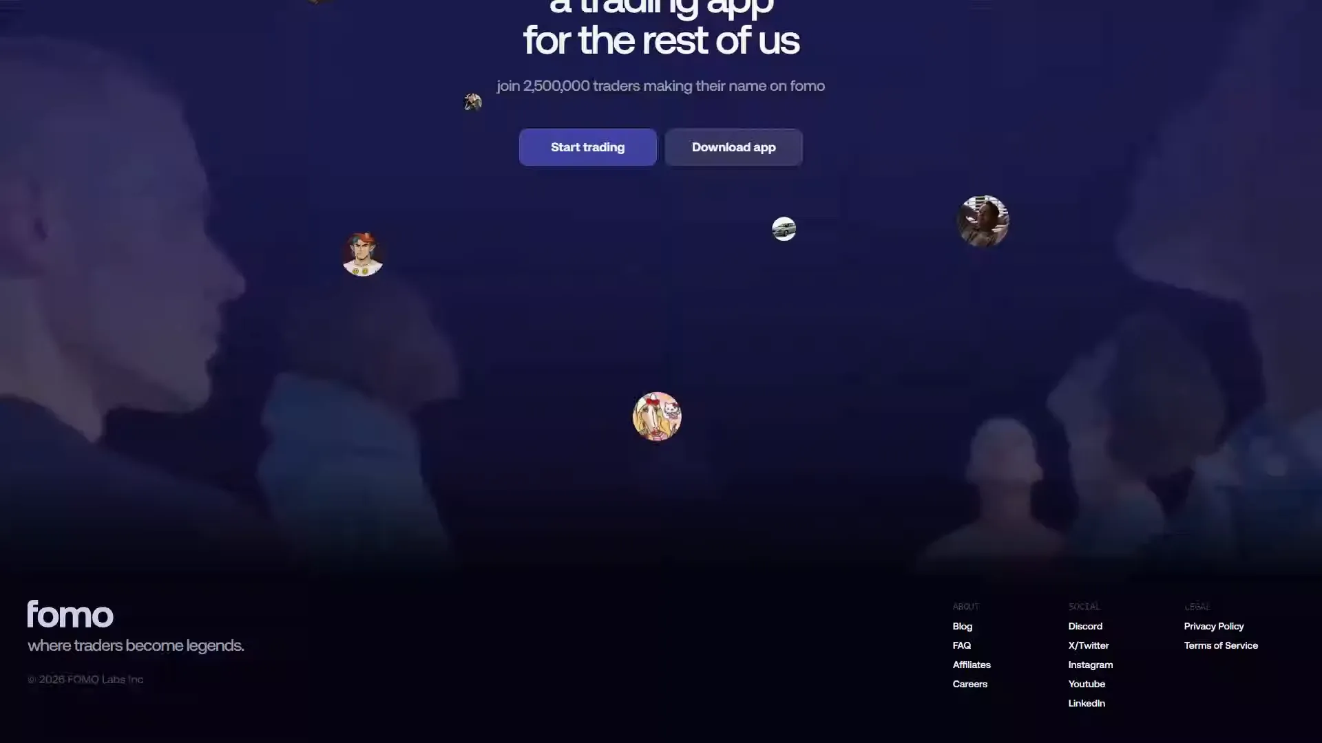 Fomo Landing Page